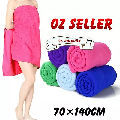 $7.99 • Buy Microfiber Towel Gym Sport Footy Travel Camping Swimming Beach Bath 140cm X 70cm