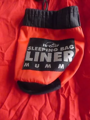 Hi-gear Red Mummy Sleeping Bag Liner Red • £1.99