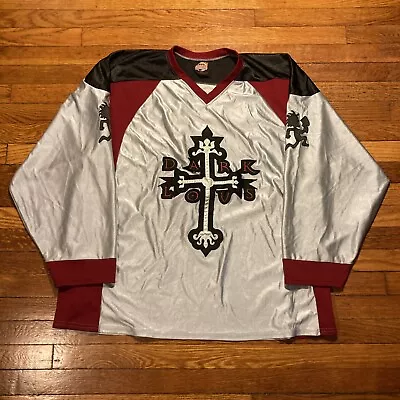 Vintage 90s Y2K Dark Lotus Pod ICP White Hockey Jersey Rap Hatchet Man Sz XXL • $299