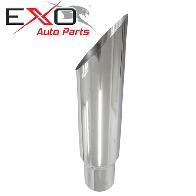 $304.99 • Buy 6  Reduced To 5  Inch Chrome Truck Muffler Exhaust Stack Mitre Cut X 36  (915mm)