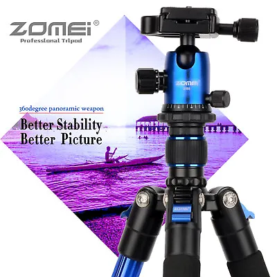 ZOMEI Professional Camera Tripod Monopod Stand DSLR Ball Head Mount Flexible • £45.59