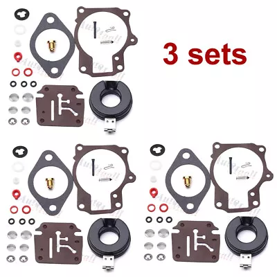 3x Carburetor Rebuild Repair Kit For Johnson Evinrude 55hp 60hp 65hp 70hp 75hp • $14.99