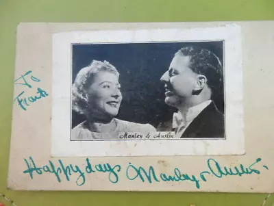 Manley And Austin - Theatre /  Circus Act   - Autographs + Picture • $25.53