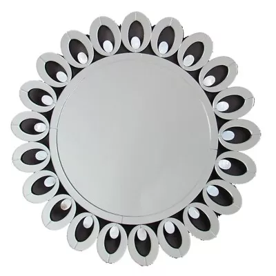 Mirror With Open Cut Design And Mother Of Pearl Accent Silver- Saltoro Sherpi • $617.58