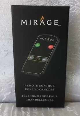 Mirage Flameless LED Candles 4-Button Handheld Black Wireless Remote Control • $11.95