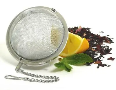 Stainless Steel Loose Leaf Tea Ball Infuser 2  Inches Strainer For Tea Cooking • $2