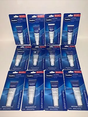 (12) Vaseline Advanced Healing Lip Therapy With Petroleum Protectant (0.35oz Ea) • $30