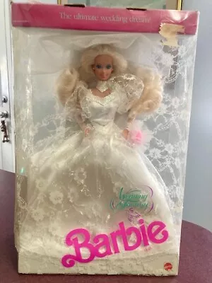 1989 Mattel Barbie Wedding Fantasy Vintage Doll New In Box • $25