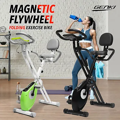 Exercise Bike Folding X Spin Upright Recumbent Stationary Indoor Cycling Trainer • $199.95