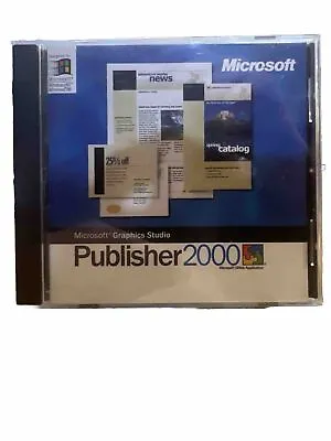 Microsoft Graphics Studio Publisher 2000 CD + Product Key • $14.99