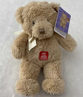 Gund Jesus Loves Me Musical Teddy Bear Plush Works Light Brown Infant • $17.99