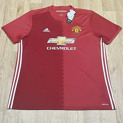 Manchester United 2016 Home Shirt Jersey Size 2XL New With Defects Adidas Top • £14.95