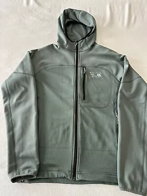 Mountain Hardwear Desna Hooded Jacket Mens Fleece I Sz M I Ocean Green • $49.99