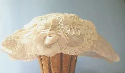 Antique Millinery Bridal Wedding Alencon Lace Hat Flapper Girl As Is Or Remodel • $65.99