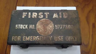 Vintage First Aid Kit -Kit First Aid Motor Vehicle -Stock No. 9777300- Empty   • $25