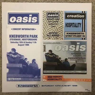 Oasis Knebworth Official Print Limited Edition Liam Noel Gallagher Not Signed • £7.99