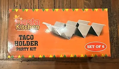 *NEW* Fiesta Kitchen Taco Holder Party Kit Set Of 6 • $15