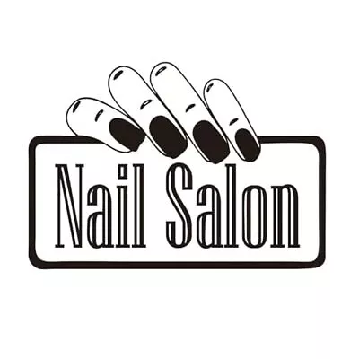  Nail Salon Studio Wall Decor Sticker Manicure Store Logo Window Beauty Black • $22.87