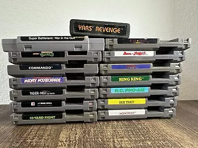 15 NES Nintendo Video Game Lot + ATARI + SNES • $74.99