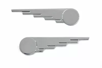 $32.88 • Buy Chrome Speed Wing Emblem Set For Harley Davidson By V-Twin