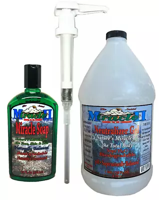 Miracle II Neutralizer Gel Gallon - With Pump + 22-oz Regular Soap • $187.45