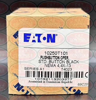 Eaton 10250T101 30.5MM Momentary Black Pushbutton New In Box USA Stock • $24.99