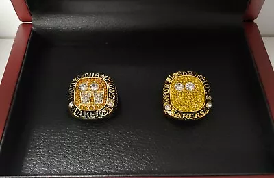 Los Angeles Lakers - 2001 Championship 2 Ring Set With Wooden Display Box. Shaq • $89.99