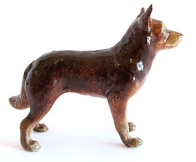 Miniature Porcelain Hand Painted Dog Figurine - Australian Red Kelpie • $18.98
