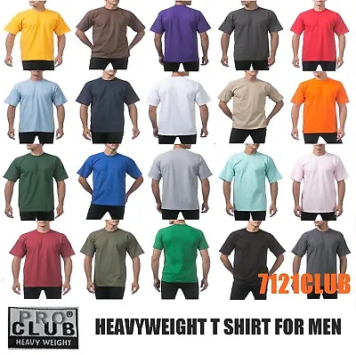 Pro Club Heavyweight T Shirts Proclub Mens Plain Short Sleeve Big And Tall M-7xl • $10.95