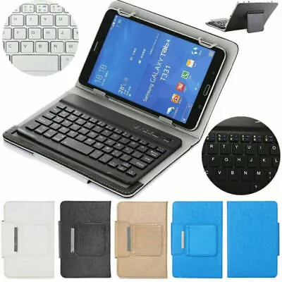 For Samsung Galaxy Tab 2 3 4 A E S6 Tablet Leather Case Cover Bluetooth Keyboard • $28.99