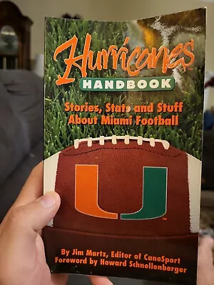 Tales From The Miami Hurricanes Sideline By Jim Martz 1996 Jimmy Johnson  • $22.99