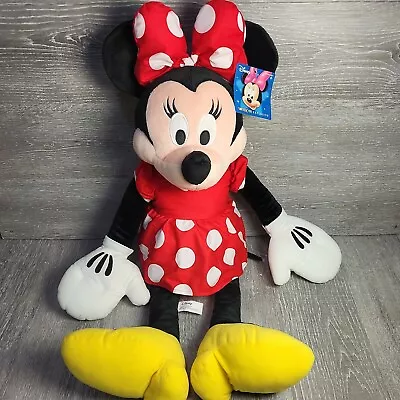 Large Minnie Mouse Red Polka Dot Dress Plush Doll 30” Toys'r'us Exclusive! • $14.97