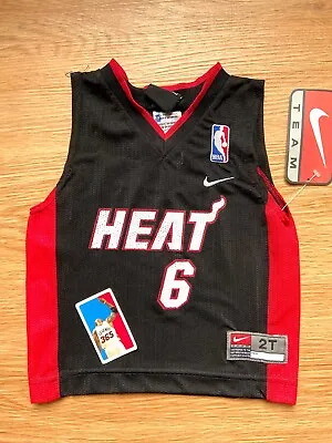 $120 • Buy Eddie Jones Miami Heat Toddler Jersey Black Nike Size 2T NWT Vintage NBA Boys