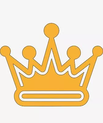 Crown Vinyl Sticker Decal King Queen - Choose Size & Color • $2.15