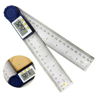 2 IN 1 Digital Angle Ruler Guage 360 Degree 200mm Electronic Meter Protractor • $20.53