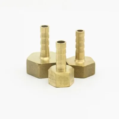 £3.99 • Buy 3/8  To 6-12mm BSP Brass Female Barb Hose Fitting Fuel Air Gas Water Hose Oil UK