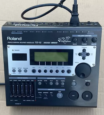 $500 • Buy Roland TD-12 V-Drum Module Wire Harness Mount Amd Clamp- Excellent