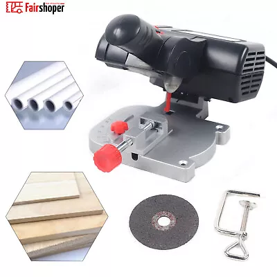 2  Mini Bench Cut Off Saw 0-45° Miter Saw Wood Metal Cutter Hobby Craft 4500 Rpm • £51