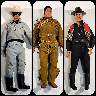 Vintage Lone Ranger-Tonto-Butch Cavendish 1973 Gabriel Lot Of Three VERY NICE !! • $140