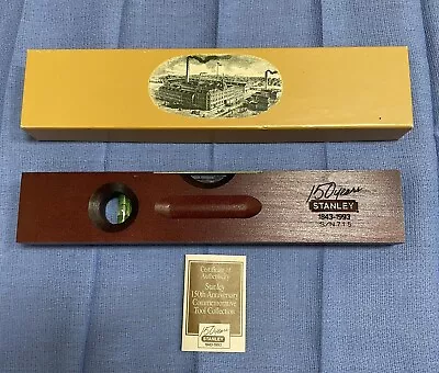 Stanley Tools Cherry Level - 150 Years Commemorative 1843-1993 • $4.25