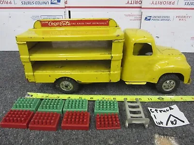 Vintage Buddy L Coca-cola Delivery Truck W/ Coke Trays & Wheel Dolly Accessories • $189