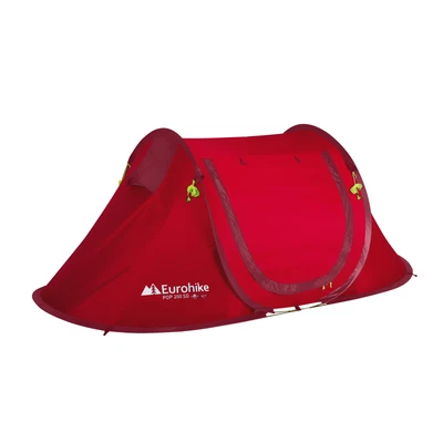 £38.95 • Buy Eurohike Pop-Up 200 Waterproof Tent, Easy To Pitch, Camping Equipment, Red