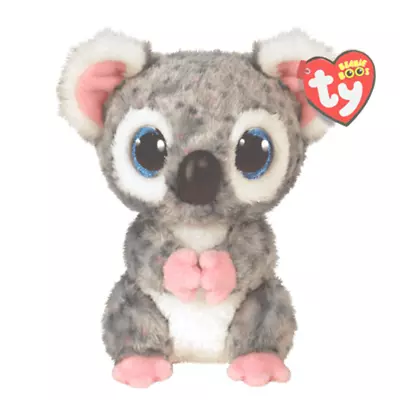 Ty Beanie Boo's Karli The Koala Grey Spoted Koala Plush Toy 16cm • $19.99