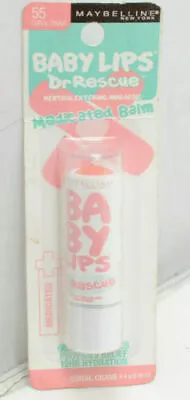 Maybelline Baby Lips Dr Rescue Medicated Lip Balm 55 CORAL CRAVE New Carded • $8.98