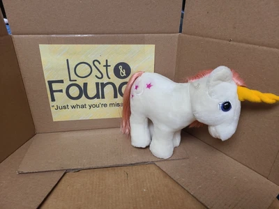 $15 • Buy Vintage My Little Pony Hasbro Softies Plush Unicorn Moon Dancer 1984 Pink Mane