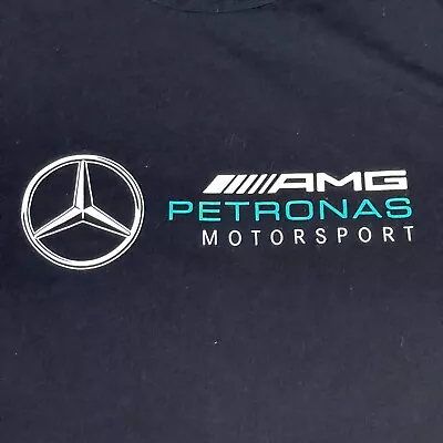 Mercedes AMG Petronas Motorsport XL 23x29 Logo Men's T-Shirt Black • $28