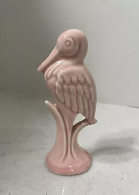 Vintage Pink Ceramic Bird Crane Heron Figurine 5” • $9.99