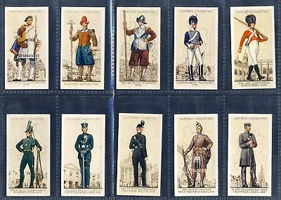 Players  Uniforms Of The Territorial Army . A Full Set Of 50 Cards In Sleeves. • £6