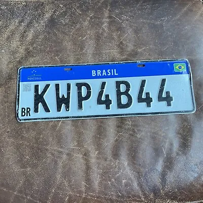 Brazil MERCOSUL License Plate Tag Mercosur 🇧🇷 Brazilian BRASIL BELFORD ROXO RJ • $85.75