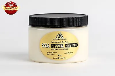 $11.89 • Buy Shea Butter Refined Organic Raw Cold Pressed Grade A 100% Pure From Ghana 12 Oz